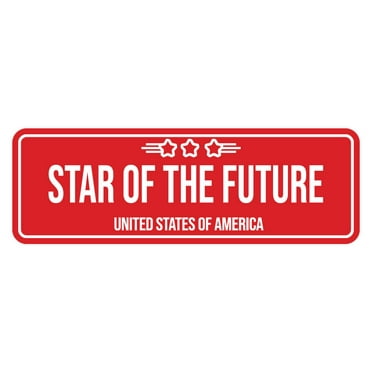 Signs ByLITA Standard Star of the Future Sign (Red) - Large