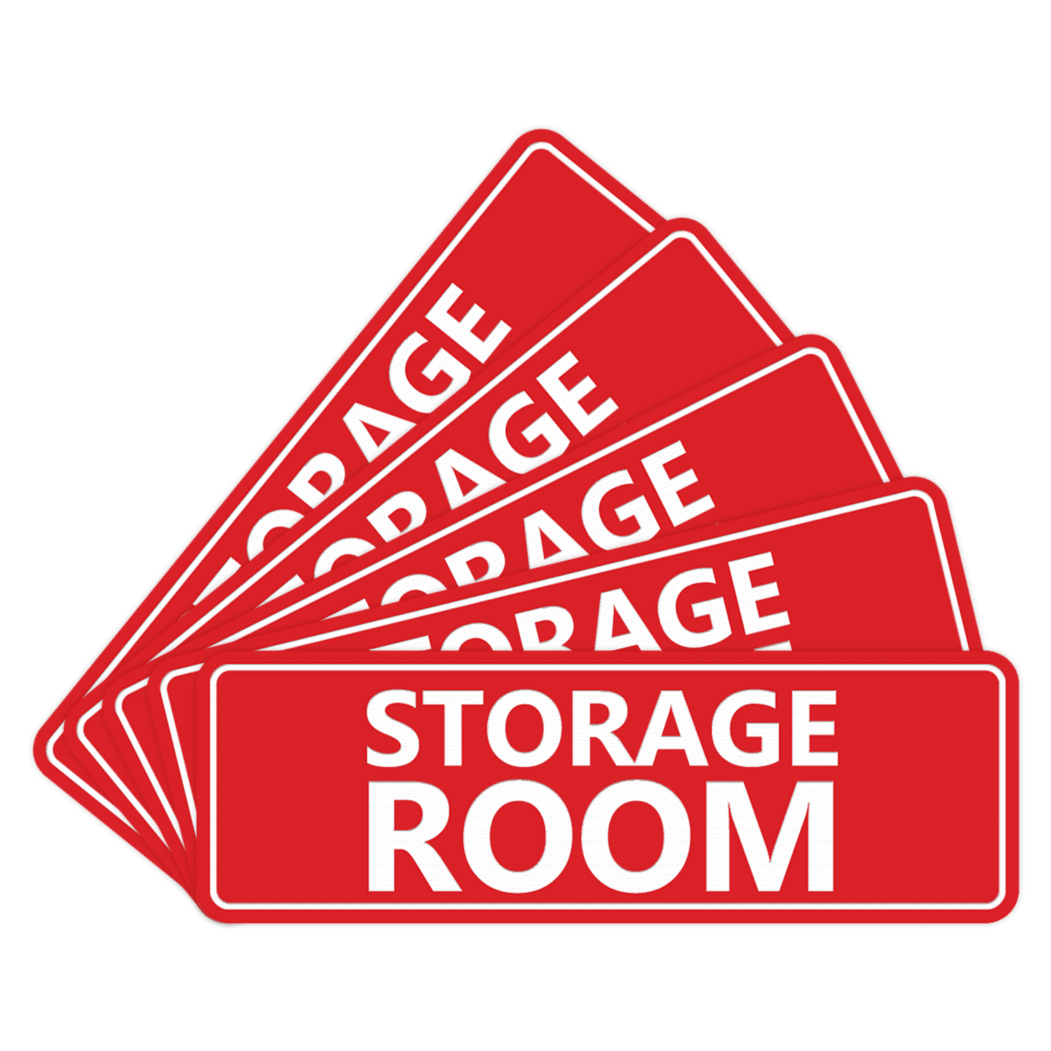 Signs ByLITA Standard Storage Room Sign (Red) - Large (5 Pack ...