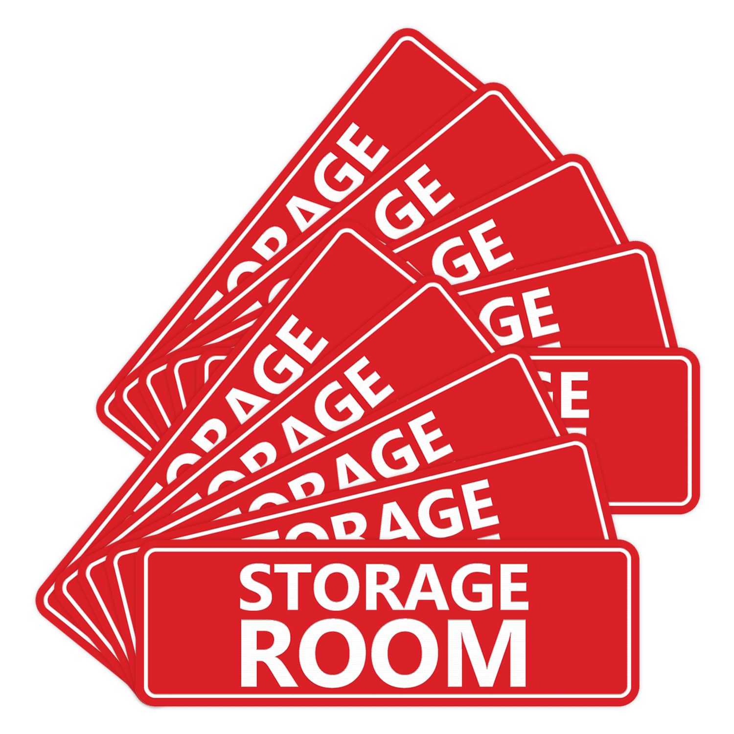 Signs ByLITA Standard Storage Room Sign (Red) - Medium (10 Pack ...