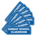 thumbnail image 1 of Signs ByLITA Standard Sunday School Classroom Sign (Blue) - Medium (10 Pack), 1 of 8
