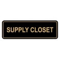 thumbnail image 1 of Signs ByLITA Standard Supply Closet Wall or Door Sign | Office Signage (Black Gold) - Large, 1 of 1