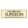thumbnail image 1 of Signs ByLITA Standard Surgeon Tooth Graphic Medical Office Decor Sign (Ivory/Dark Brown) - Small, 1 of 6