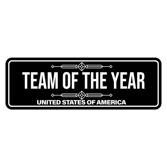 Signs ByLITA Standard Team of the Year Sign (Black) - Large