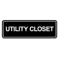 thumbnail image 1 of Signs ByLITA Standard Utility Closet Wall or Door Sign | Easy Installation | Office & Home Sign (Black) - Large, 1 of 8