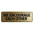 thumbnail image 1 of Signs ByLITA Standard We Encourage Each Other Sign (Brushed Gold) - Medium, 1 of 6