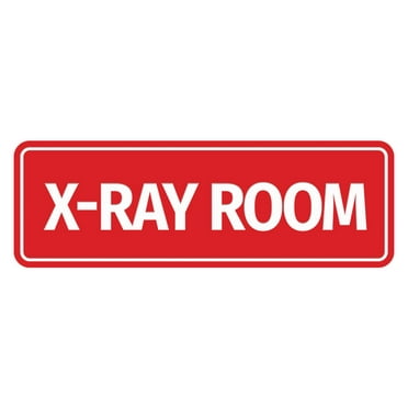 Signs ByLITA Standard X-Ray Room Sign (Red) - Large