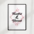 thumbnail image 1 of Signs ByLITA Thankful & Blessed 8" x 10" UNFRAMED Print Home Décor, Quote Wall Art, 1 of 1