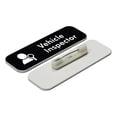 thumbnail image 1 of Signs ByLITA Vehicle Inspector Graphic 1 x 3" Name Tag/Badge, Black, 1 of 2