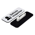 thumbnail image 1 of Signs ByLITA Vehicle Inspector Graphic 1 x 3" Name Tag/Badge, White, 1 of 2