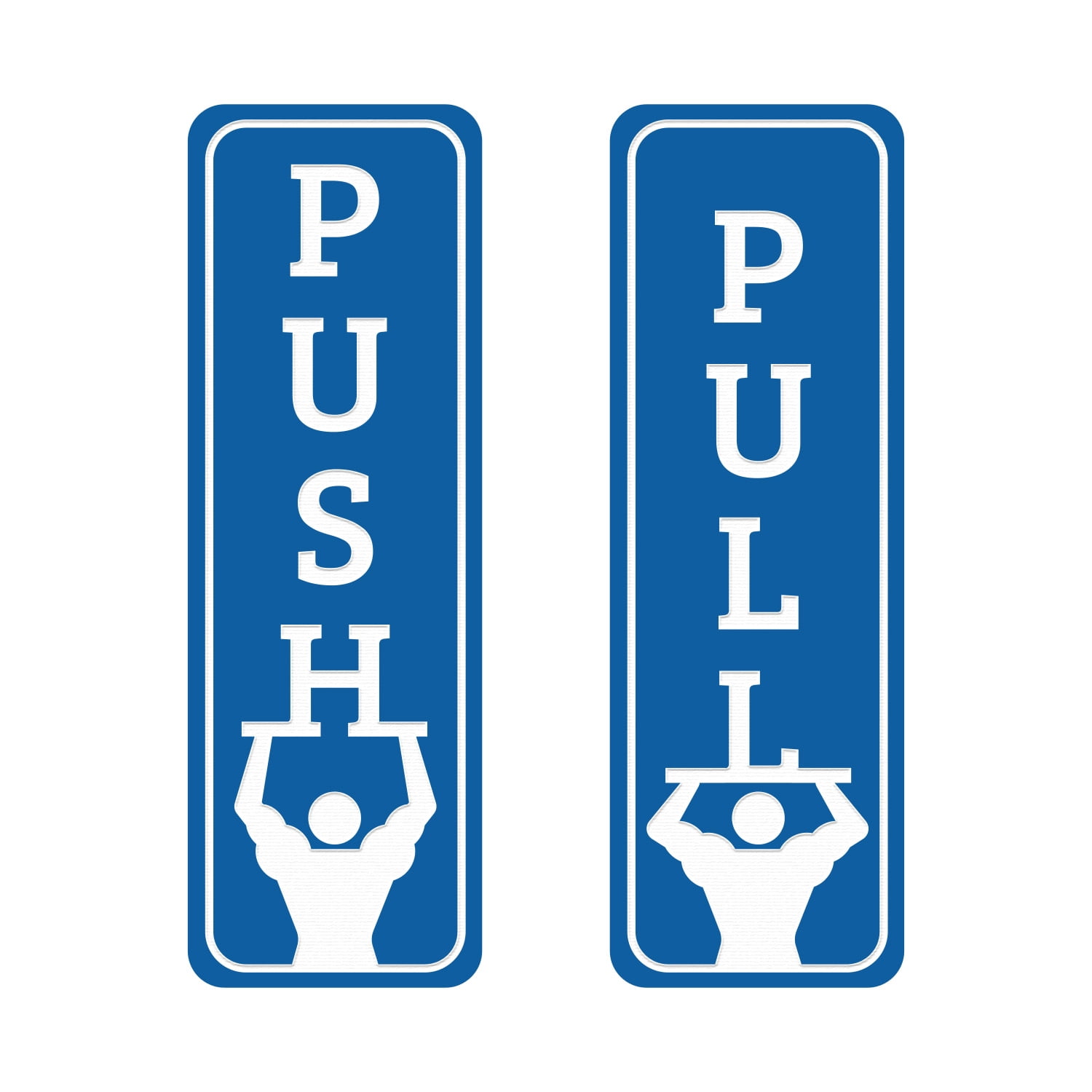 Push Sign Fun Signs ByLITA Vertical Push and Pull Door Signs (Gym Fun) Door Sign ...