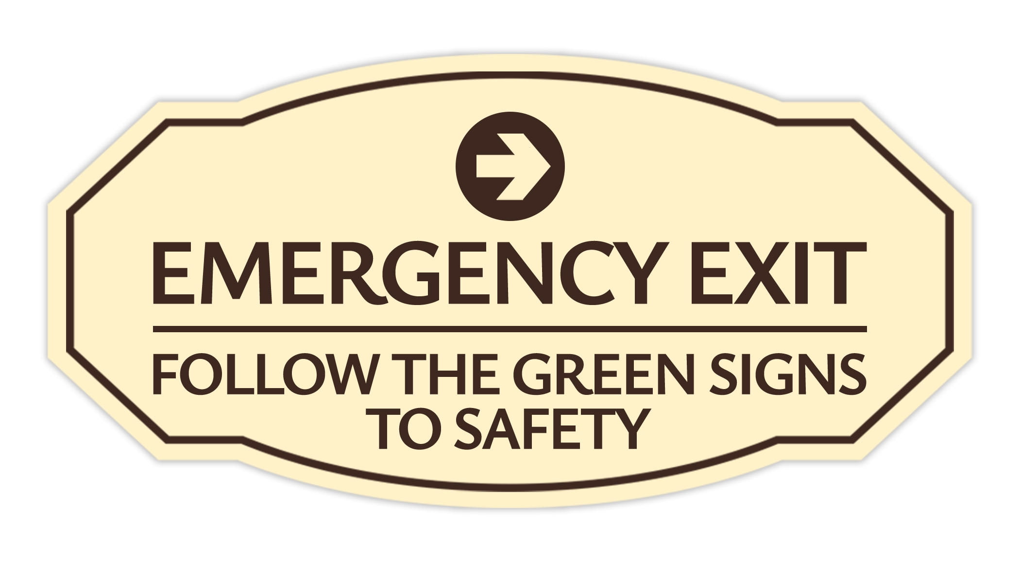 Signs ByLITA Victorian Emergency Exit Follow the Green Signs to Safety ...
