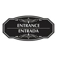 thumbnail image 1 of Signs ByLITA Victorian Entrance-Entrada Bilingual Sign (Black) - Medium, 1 of 7