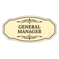 thumbnail image 1 of Signs ByLITA Victorian General Manager Graphic Sign (Ivory/Dark Brown) - Medium, 1 of 6
