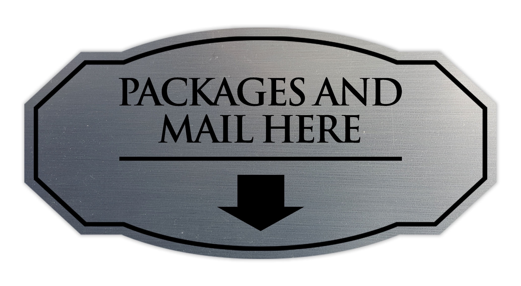 Postage Available. Sign Signs ByLITA Victorian Packages and Mail here Durable ABS Plastic ...
