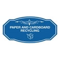 thumbnail image 1 of Signs ByLITA Victorian Paper and Cardboard Recycling Sign (Blue) - Medium, 1 of 6