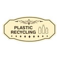 thumbnail image 1 of Signs ByLITA Victorian Plastic Recycling Sign (Ivory/Dark Brown) - Small, 1 of 6