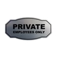 thumbnail image 1 of Signs ByLITA Victorian Private Employees Only Business Sign (Brushed Silver) - Large, 1 of 6