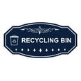 thumbnail image 1 of Signs ByLITA Victorian Recycling Bin Sign (Navy Blue / White) - Large, 1 of 6