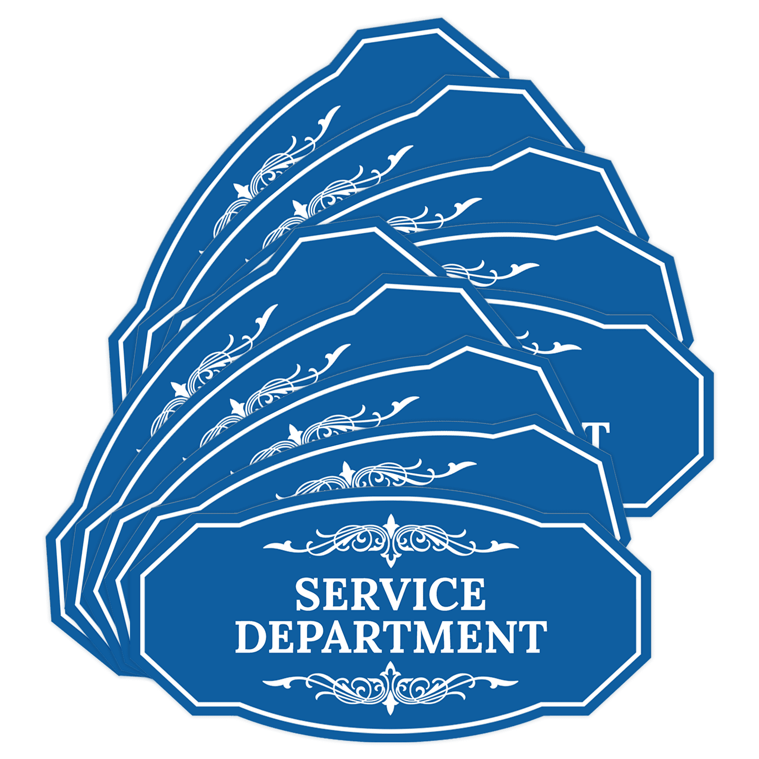 Represents Service Signs Signs ByLITA Victorian Service Department Graphic Sign (Blue) - Large ...