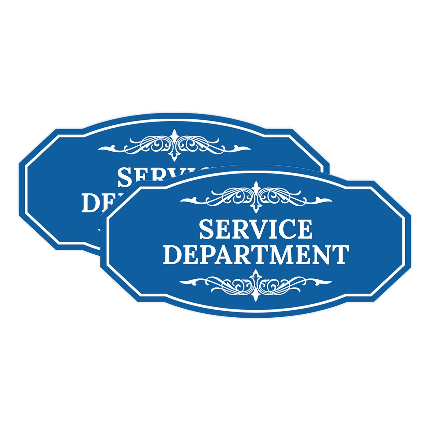 Represents Service Signs Signs ByLITA Victorian Service Department Graphic Sign (Blue) - Large ...