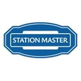 thumbnail image 1 of Signs ByLITA Victorian Station Master ABS Plastic | Laser Engraved | Easy Installation | Elegant Design Sign (Blue) - Large, 1 of 8