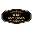 thumbnail image 1 of Signs ByLITA Victorian Ticket Machines ABS Plastic | Laser Engraved | Easy Installation | Elegant Design Sign (Black /Gold) - Small, 1 of 8