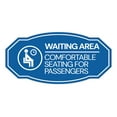 thumbnail image 1 of Signs ByLITA Victorian Waiting Area Comfortable Seating for Passengers ABS Plastic | Laser Engraved | Easy Installation | Elegant Design Sign (Blue) - Large, 1 of 8