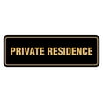 thumbnail image 1 of Signs ByLita Standard Private Residence Sign (Black Gold) - Medium, 1 of 5