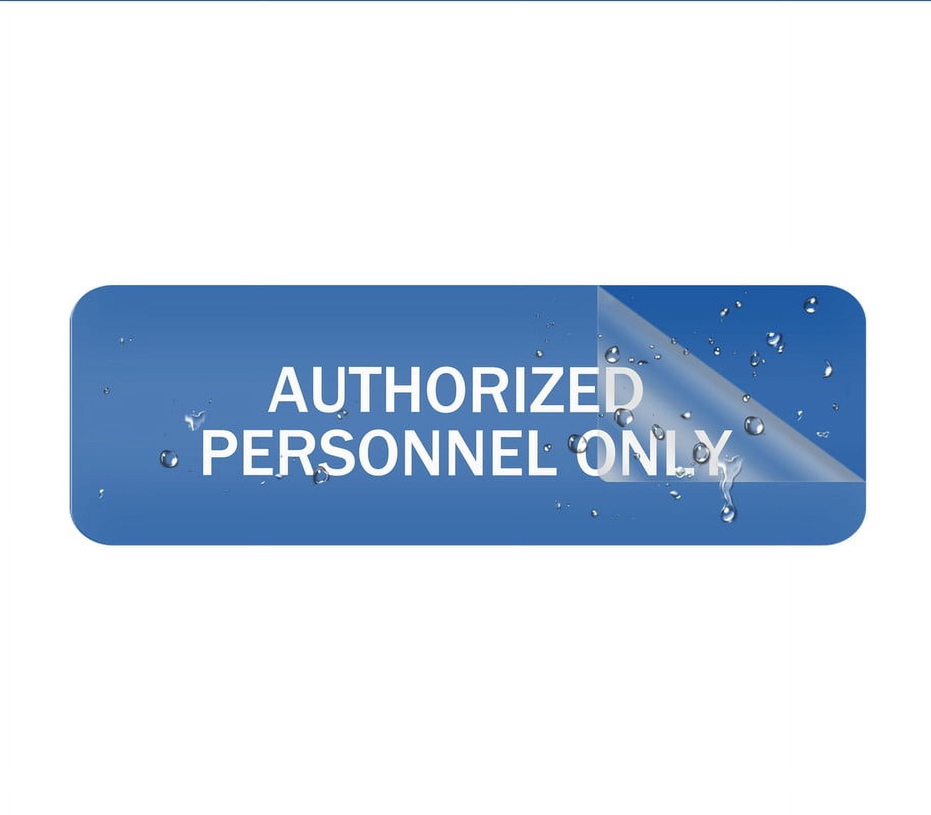 Signs Bylita Oval Authorized Personnel Only Sign Laser-Engraved ...
