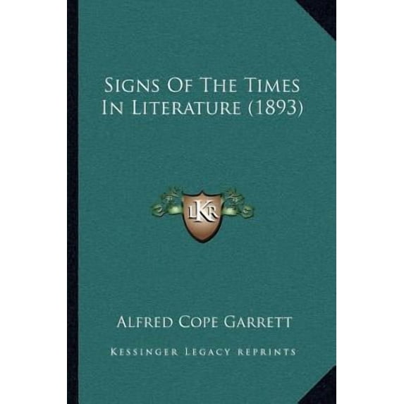 Signs of the Times in Literature (1893) Paperback