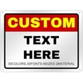 thumbnail image 1 of Signs Outdoor Metal Indoor Custom Metal Sign CustomizedSign for Office Business Home Workplace Delivery StreetShop Yard Signs Design Your Own Logo Text 12x16in, 1 of 10