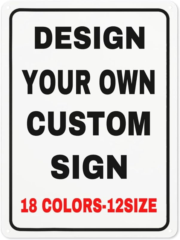 Signs Outdoor Metal Personalized Signs With Your Photo Text Logo Custom