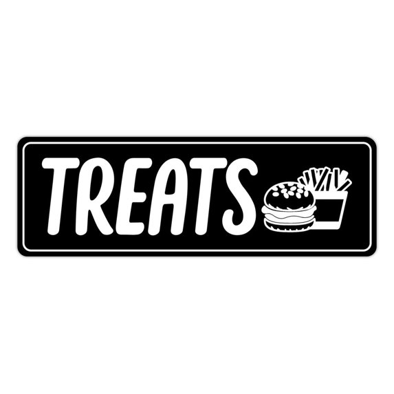 Signs Standard Treats Wall or Door Sign Size: 4 x 16 Inch