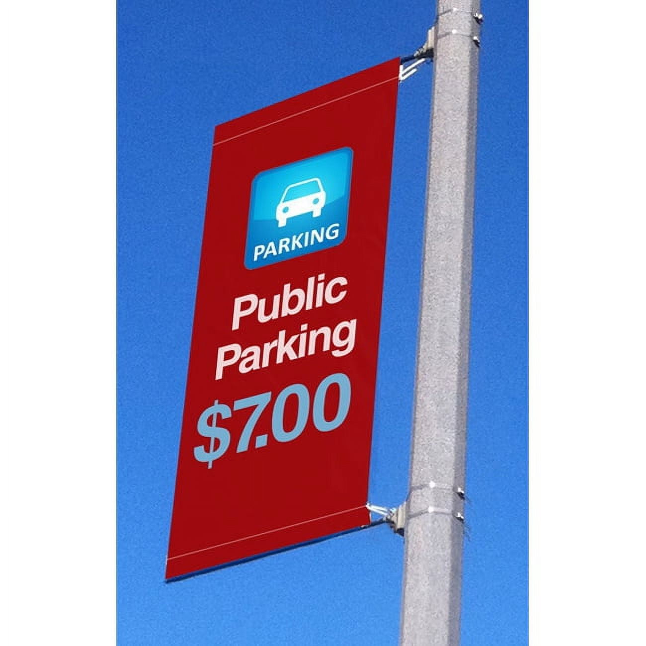 SIGNWORLD AMERICA Signworld 24" Street Light Pole Banner Bracket Hardware - Great for Street Advertising (Marketing, Promotional, City Banners, Sign, Display)