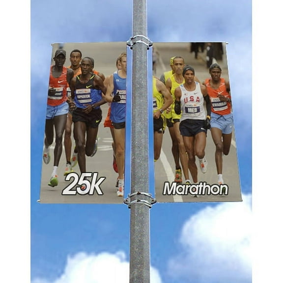 Signworld 30" Street Light Pole Banner Bracket Hardware - Double Set (Street Display, Pole Sign, Street Banner, City Banner)