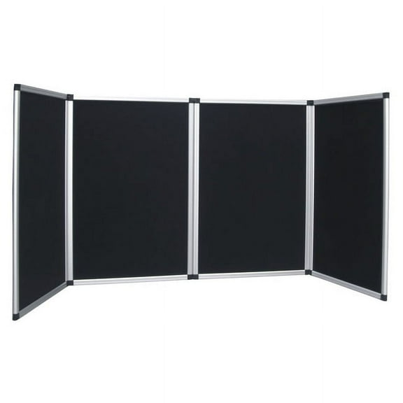 Signworld America 4 Panel Trade Show Display Aluminum Frame / Black Velcro Panels (Includes (1) 4 Panel Display and (1) Nylon Travel Bag) Arts & Crafts, Trade Show, Exhibits, and School Projects