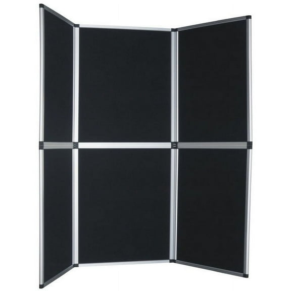 Signworld America 6 Panel Trade Show Display Aluminum Frame / Black Velcro Panels (Includes (2) 3 Panels Displays and (2) Nylon Travel Bag) Arts & Crafts, Trade Show, Exhibits, and School Projects