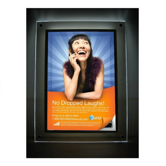 Signworld Crystal LED Light Box Sign Display 28"x35.5" - Illuminated Graphic Display! (Sign, Display, Poster, Marketing)