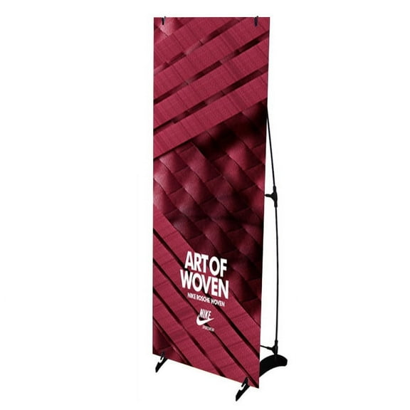 Signworld H Banner Display Stand Portable Outdoors 24" x 63" - Great for Business Advertising (Marketing, Advertising, Promotional Trade Show, Sign, Display)