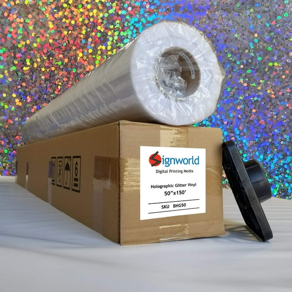 Signworld Holographic Glitter Adhesive Vinyl 50"x150'