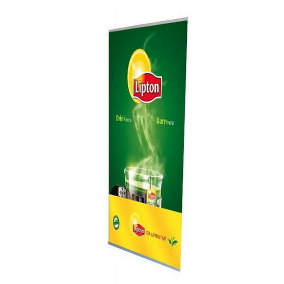Signworld L Banner Stand 33" X 86" - Great for Trade Shows and Business Advertising! (Sign, Display, Marketing, Advertising)