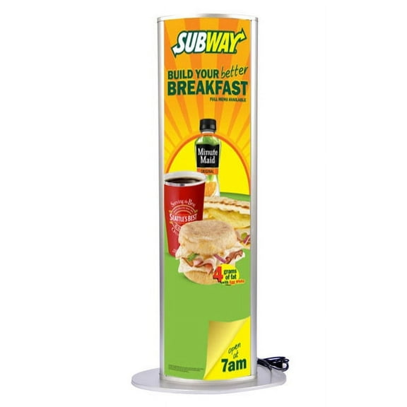 Signworld LED Floor Standing Advertising Light Box Sign - Great for Trade Shows or Business Displays! (Advertising, Marketing, Promotional, Sign, Display)