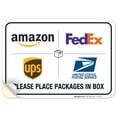 thumbnail image 1 of Sigo Signs Package Delivery Vinyl Sign 10x7 in, 1 of 8