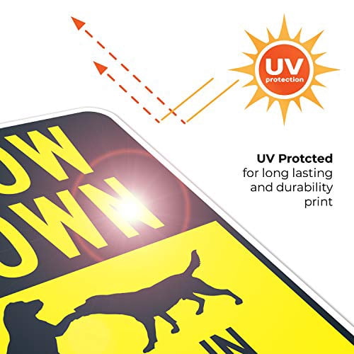 Slow Down Dogs In This Area Sign – 24x30 Inches, Aluminum, Fade Resistant, Made In USA By Sigo Signs