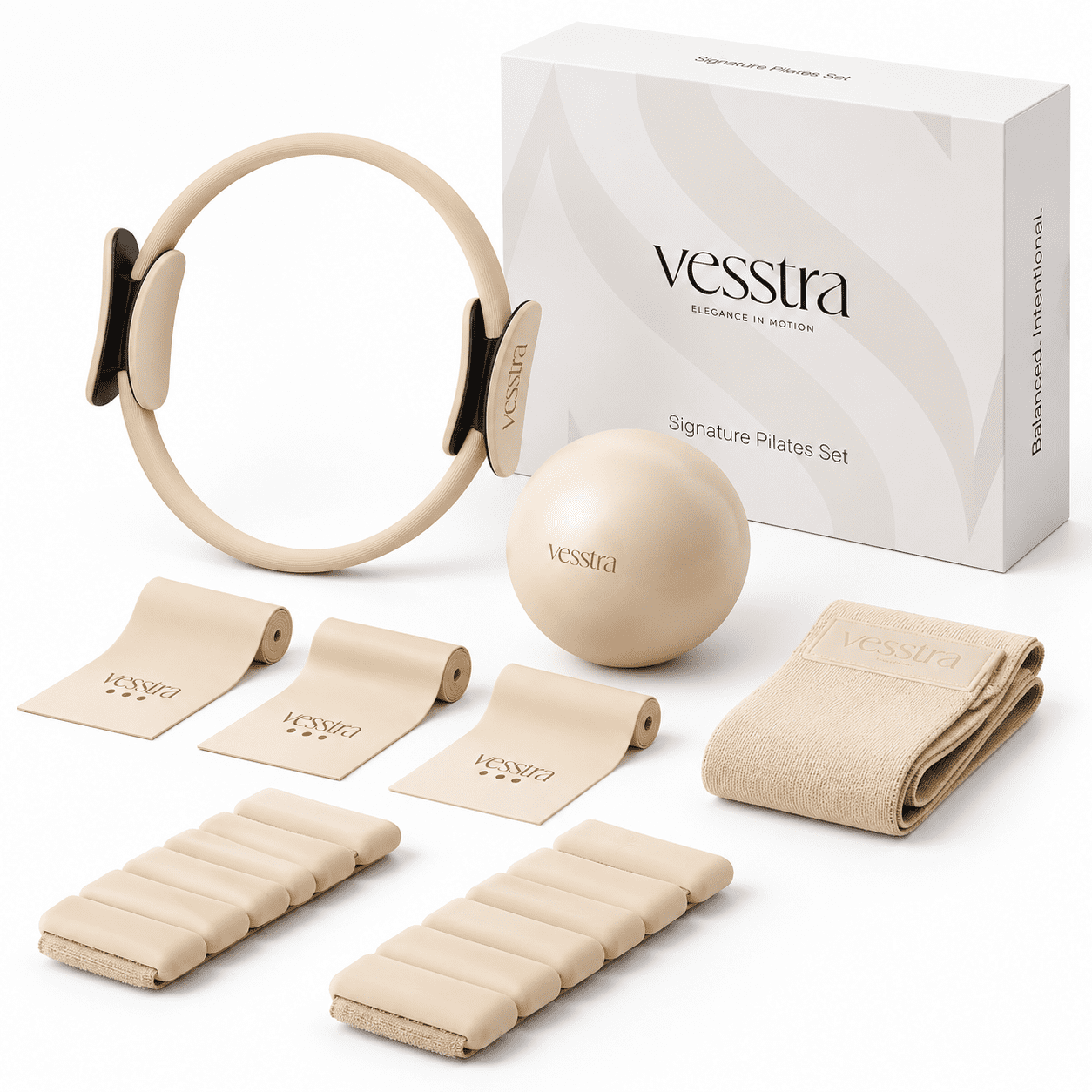 Pliates Kit Sigpilates Set -plete Kit With Ring Ball Wrist And Ankle Weights ...