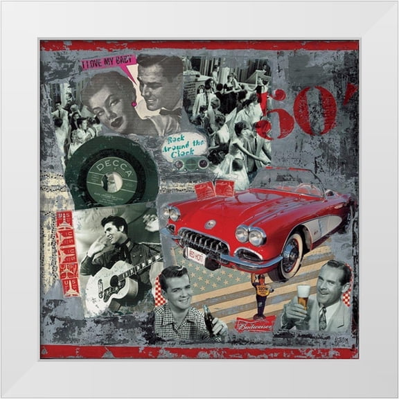 Sigrid, M. 12x12 White Modern Wood Framed Museum Art Print Titled - Fifties