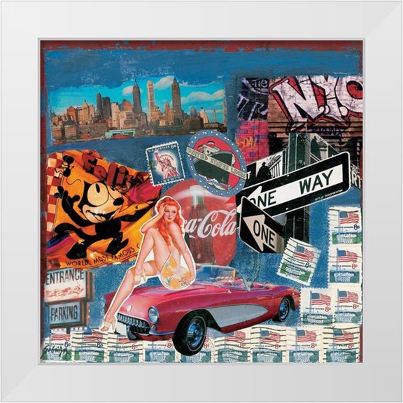 Sigrid, M. 12x12 White Modern Wood Framed Museum Art Print Titled - One way