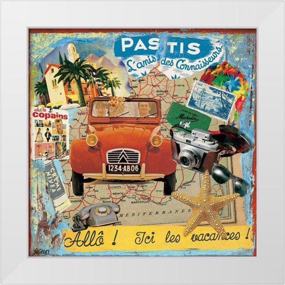 Sigrid, M. 12x12 White Modern Wood Framed Museum Art Print Titled - Pastis