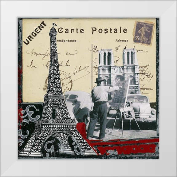 Sigrid, M. 12x12 White Modern Wood Framed Museum Art Print Titled - Urgent - Carte postale