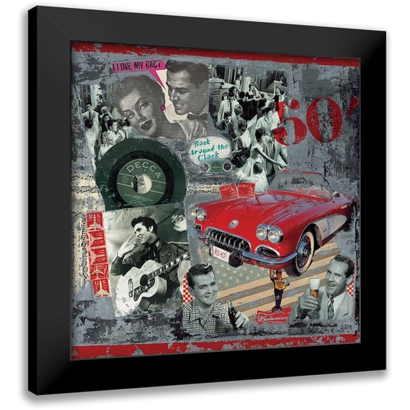 Sigrid, M. 20x20 Black Modern Framed Museum Art Print Titled - Fifties